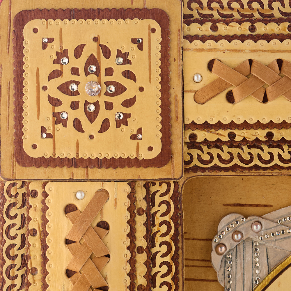 Икона из бересты «Спас Нерукотворный» 33х39 см - интернет магазин Русь Велика я фото 3