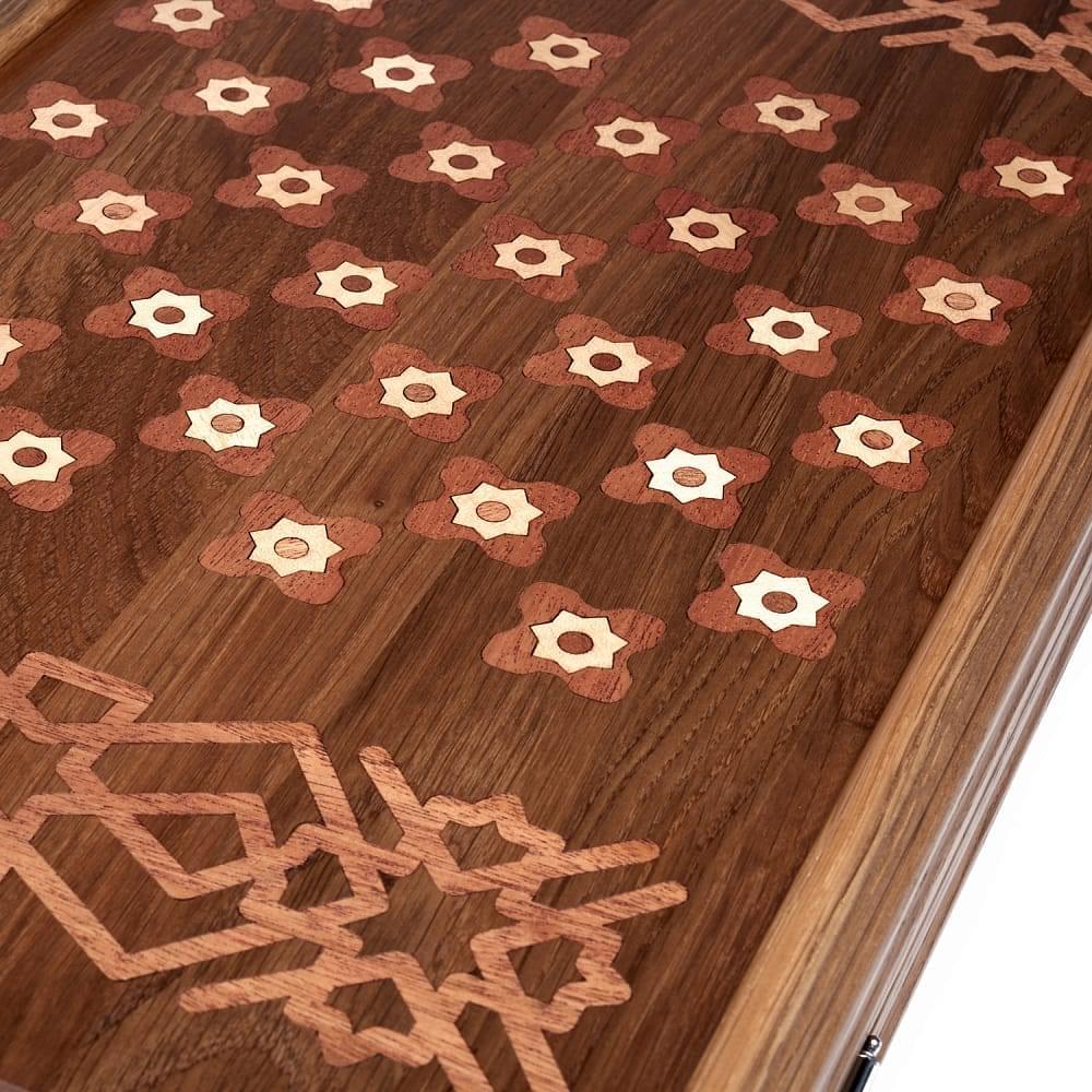 0053567 Нарды «Герб РОССИИ» из массива черного дуба 58*63см 76-54 - интернет магазин Русь Велика я фото 9