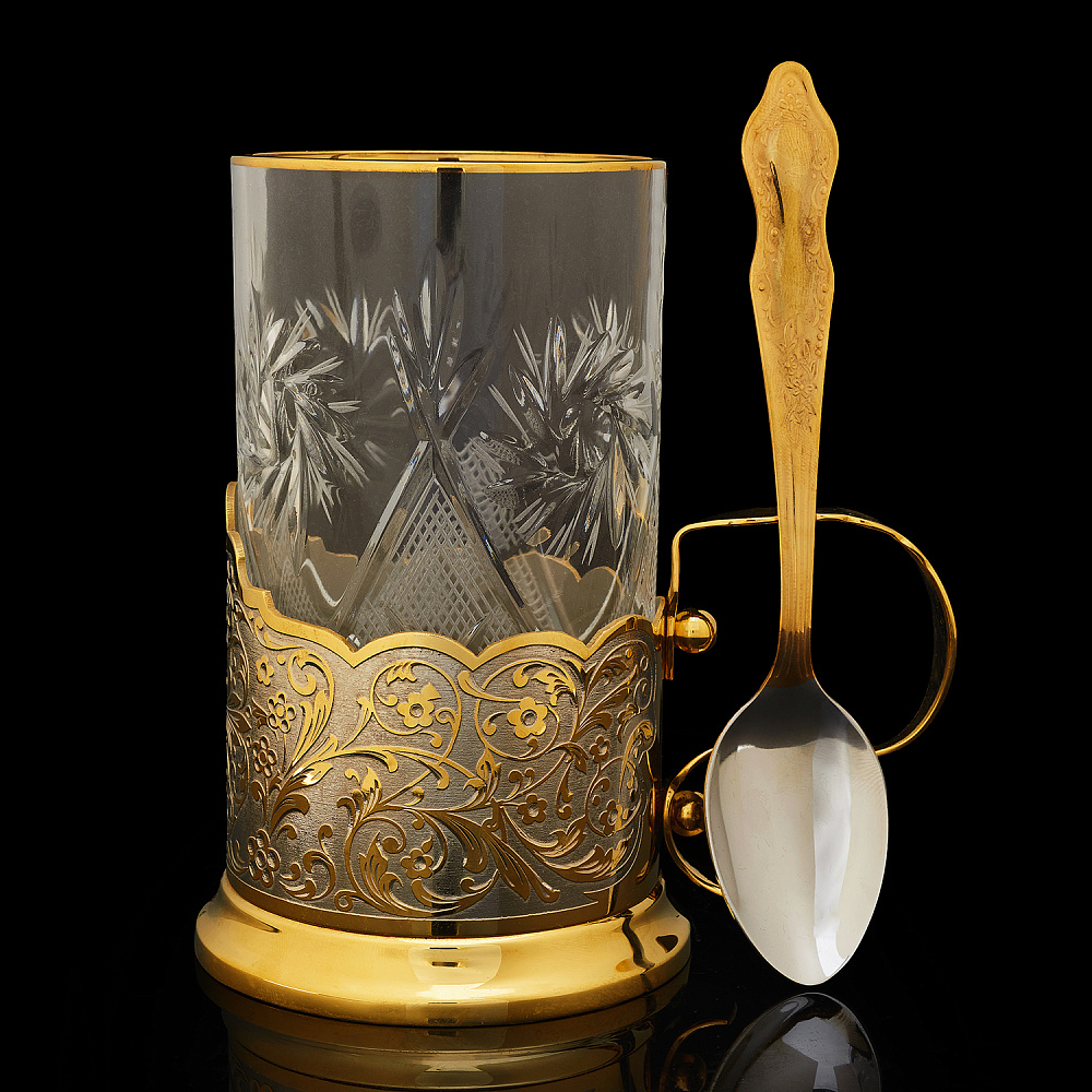 Подстаканник «Орнамент». Златоуст - интернет магазин Русь Велика я фото 1