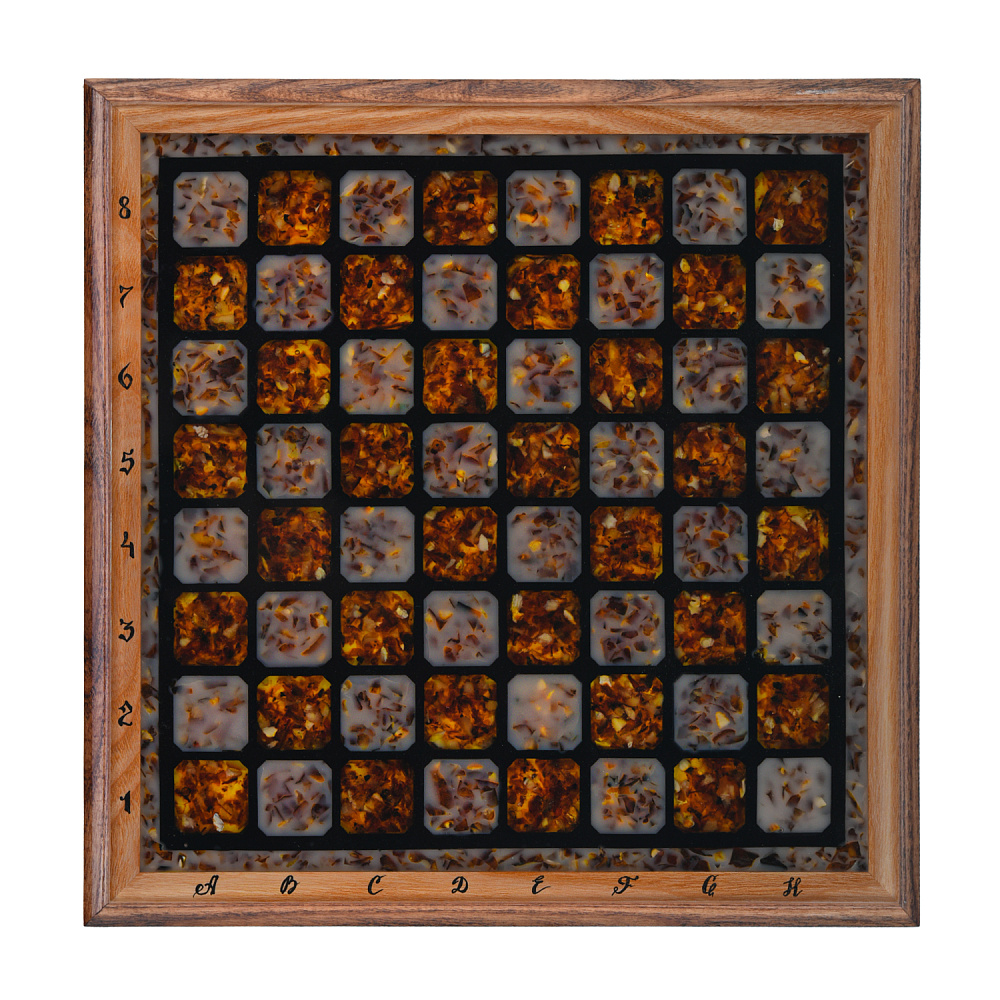 Шахматы с янтарными фигурами 28х28 см - интернет магазин Русь Велика я фото 7