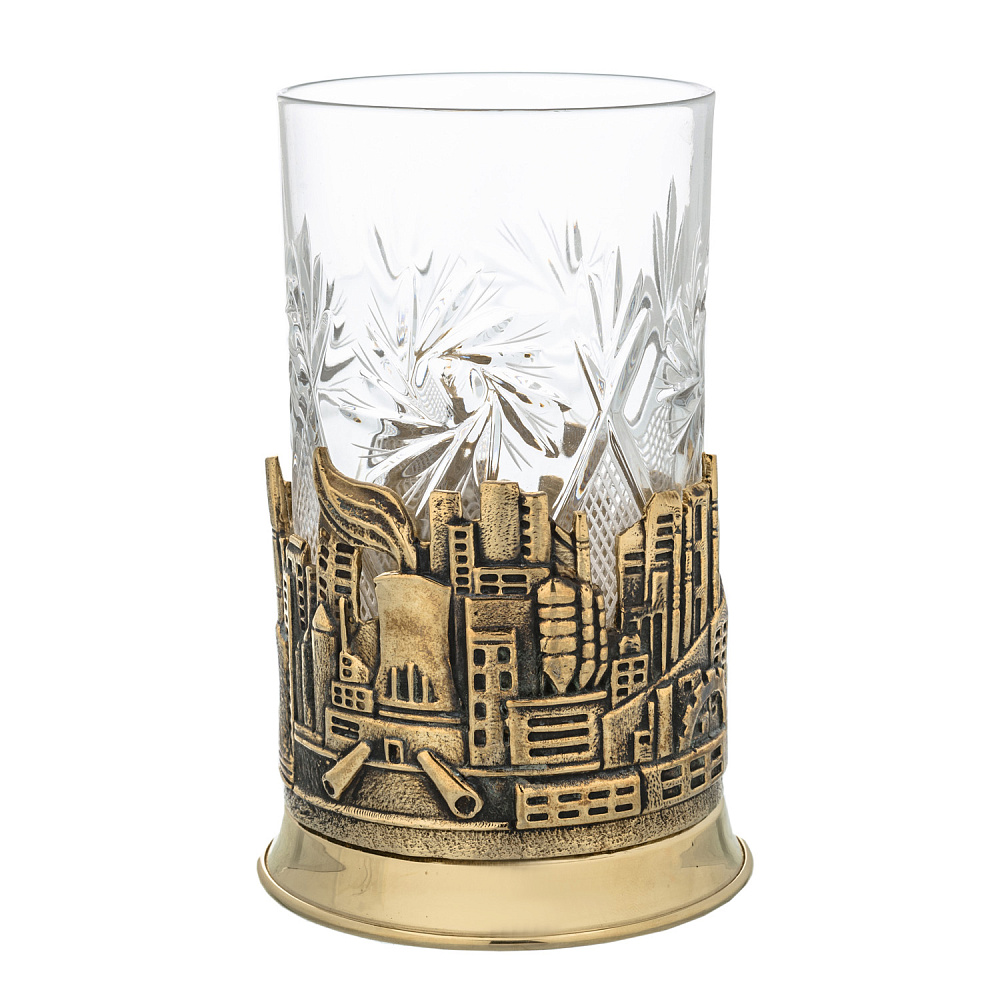 Подстаканник латунный «Индустриальный» - интернет магазин Русь Велика я 