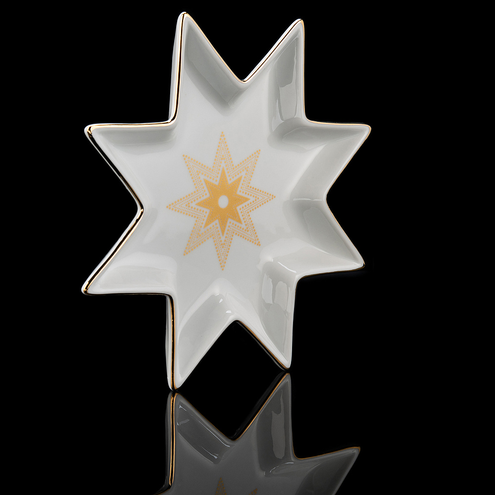 Набор тарелок «Азур золото». Форма Звезда. ИФЗ - интернет магазин Русь Велика я фото 5