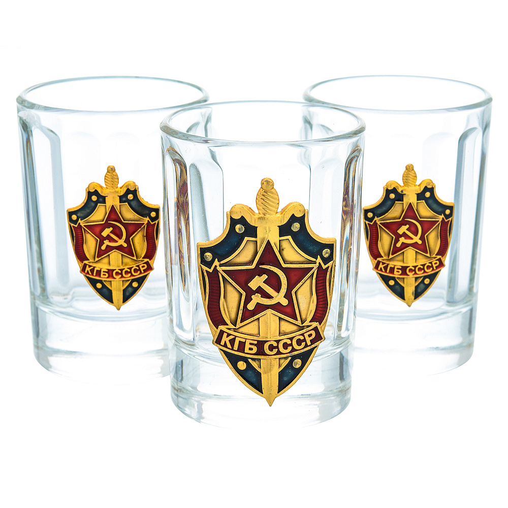 Набор стопок 50 мл «КГБ» - интернет магазин Русь Велика я 