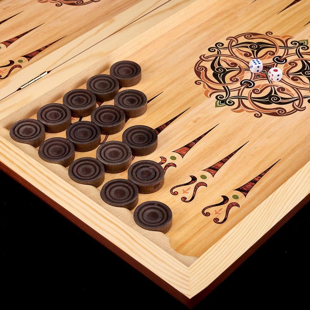 Нарды деревянные с иллюстрацией «Лошади» - интернет магазин Русь Велика я фото 5