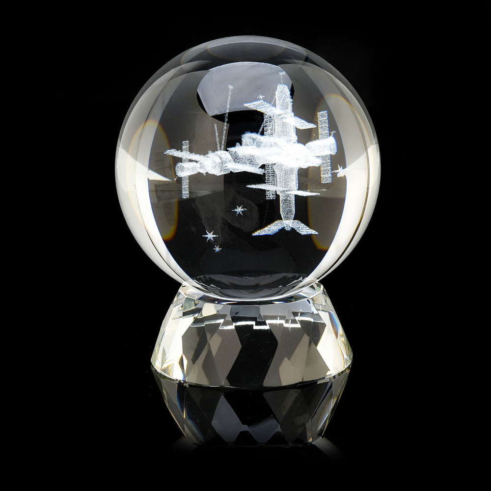 Лазерная графика. Статуэтка «Станция Мир» - интернет магазин Русь Велика я 