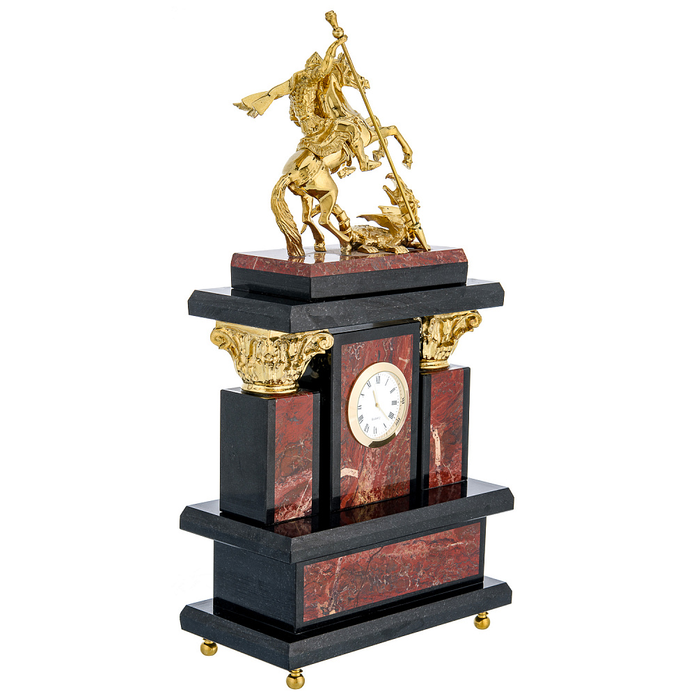 Часы в наборе с подсвечниками «Георгий Победоносец» - интернет магазин Русь Велика я фото 4