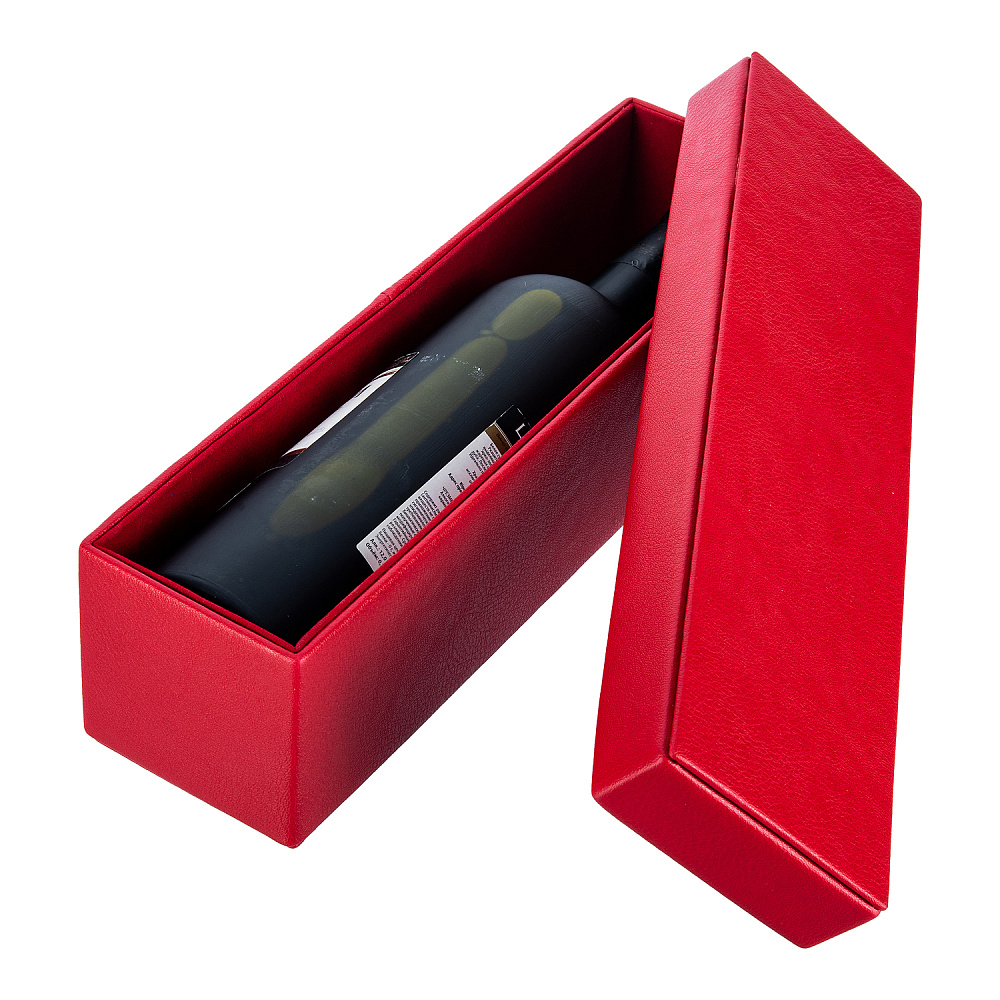 Подарочная упаковка из экокожи красная - интернет магазин Русь Велика я фото 1