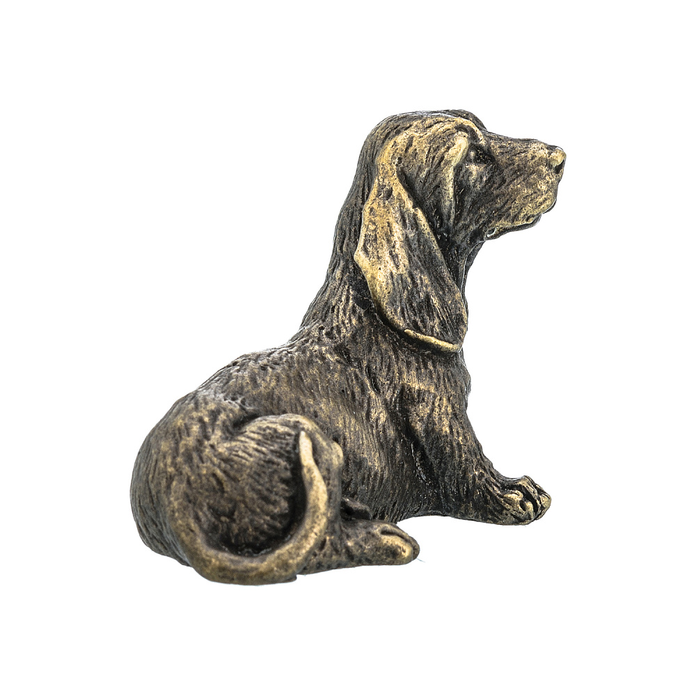 Бронзовая статуэтка «Собака Бассет» - интернет магазин Русь Велика я фото 2
