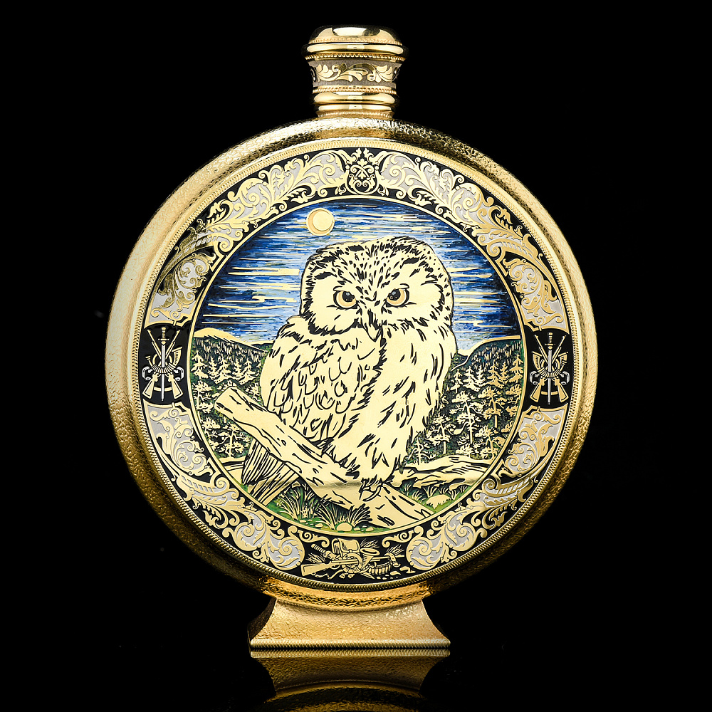 Питейный набор с флягой и ножом «Сова». Златоуст - интернет магазин Русь Велика я фото 2