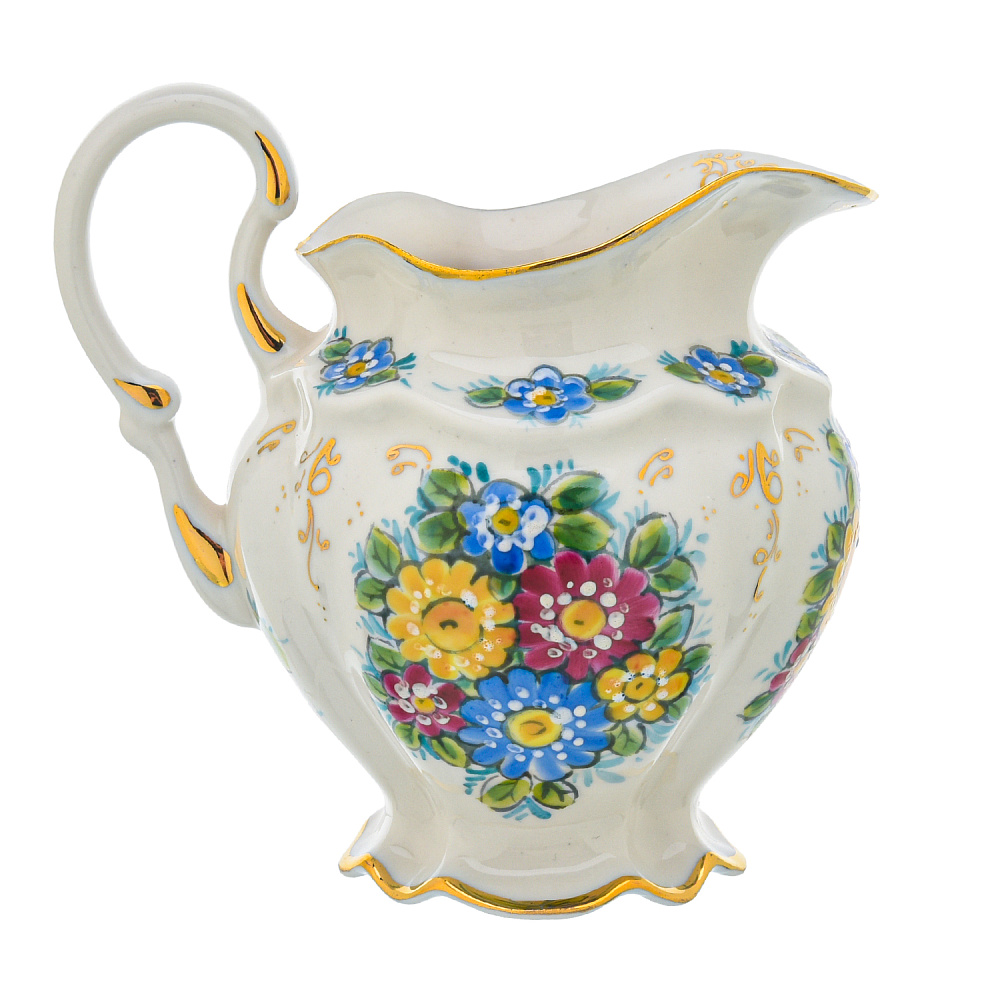 Сливочник «Семейный». Гжель в цвете - интернет магазин Русь Велика я фото 2