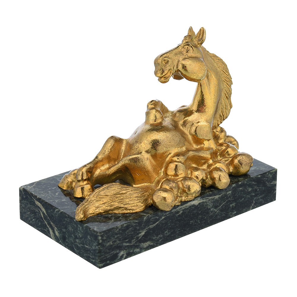 Бронзовая статуэтка «Конь в яблоках» - интернет магазин Русь Велика я фото 1