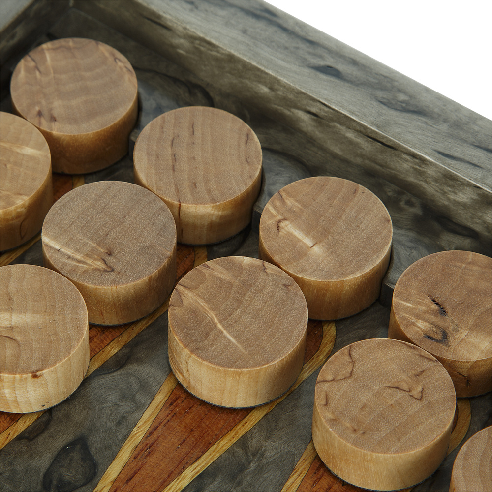 Нарды из карельской березы «Герб РФ» 42х21 см - интернет магазин Русь Велика я фото 7