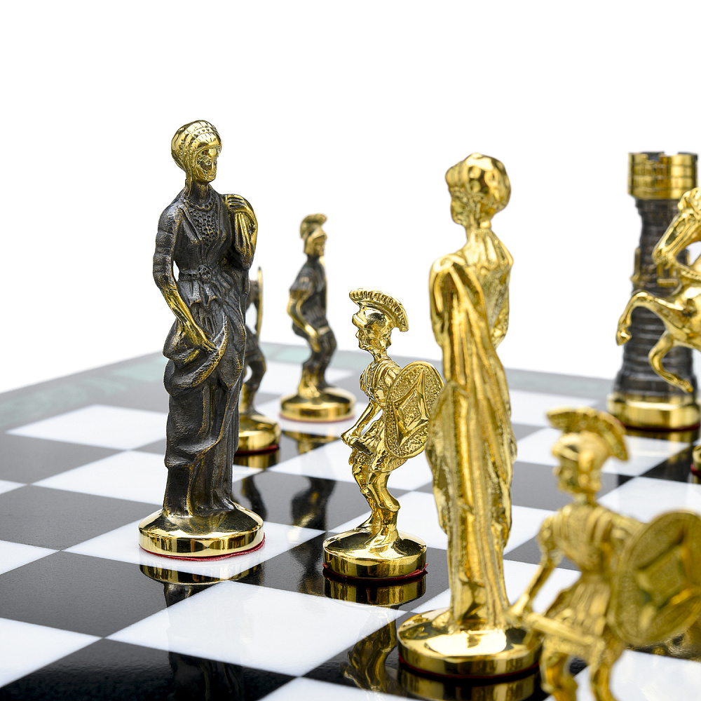 Шахматы из камня «Римские» 39х39 см - интернет магазин Русь Велика я фото 9