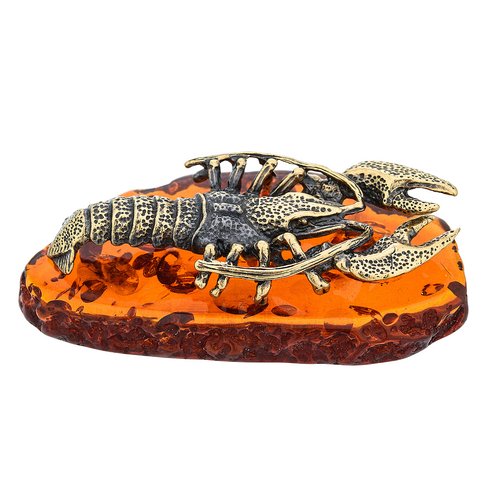 Статуэтка с янтарем «Рак» - интернет магазин Русь Велика я фото 5