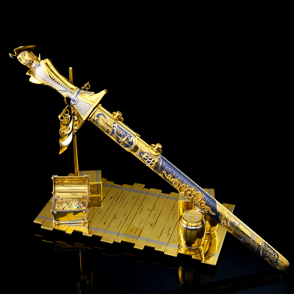 Кортик авторский «Остров сокровищ». Златоуст - интернет магазин Русь Велика я 