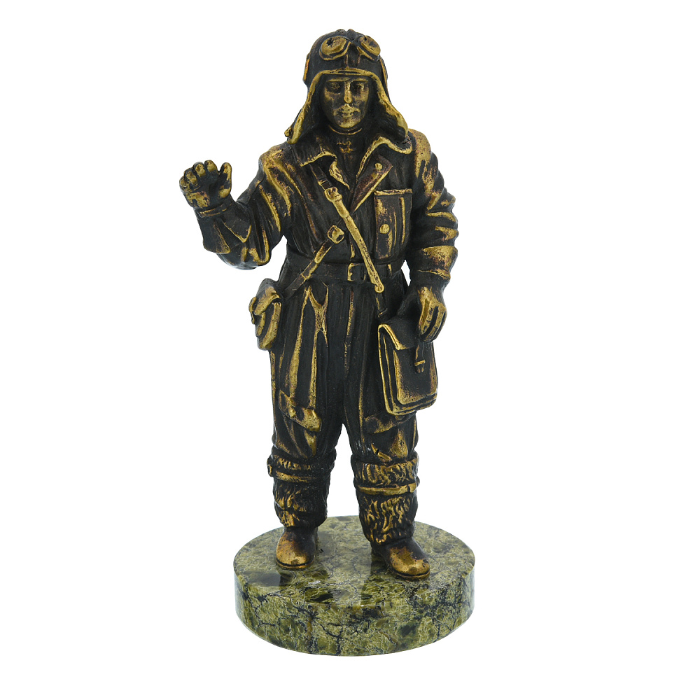 Бронзовая статуэтка «Летчик» - интернет магазин Русь Велика я 