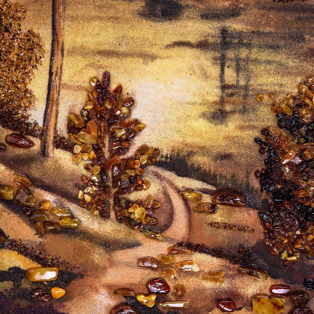 Картина янтарная «Осень» 60х80 см - интернет магазин Русь Велика я фото 2