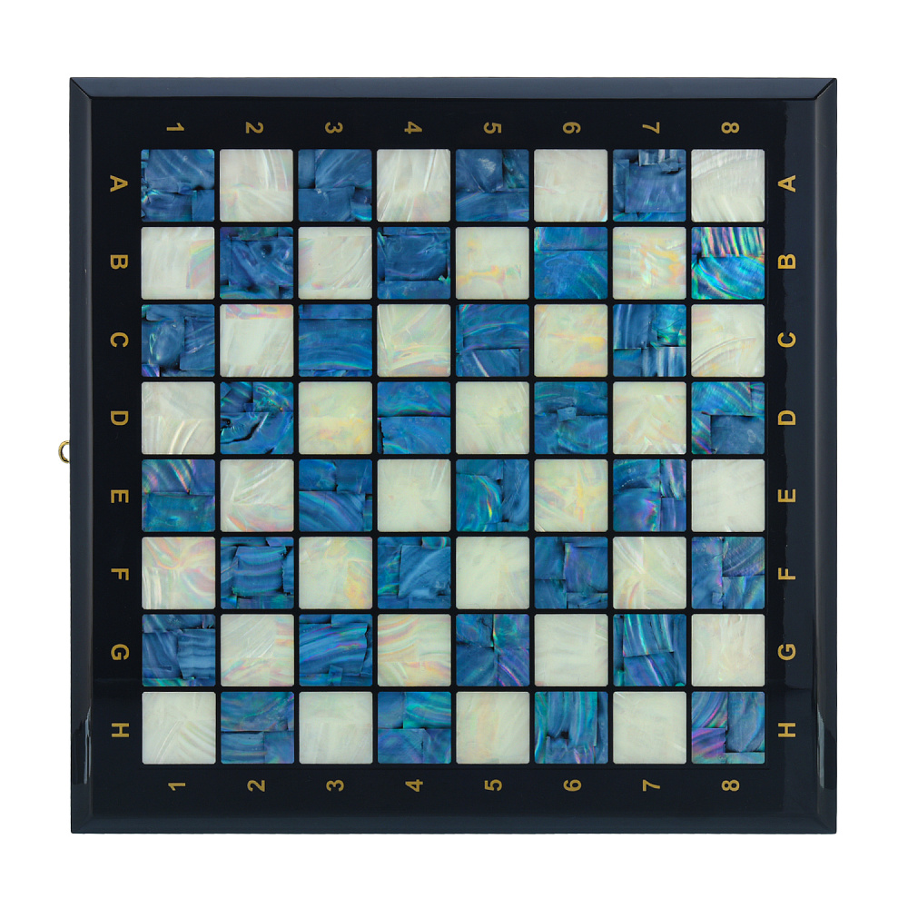 Шахматы с перламутром и фигурами из кости 45х45 см - интернет магазин Русь Велика я фото 8