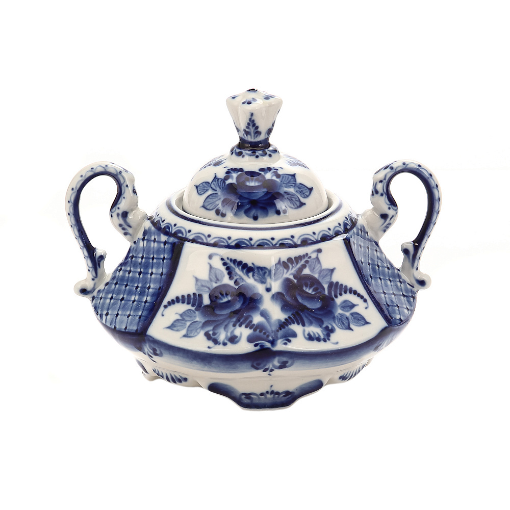 Чайный сервиз на 6 персон «Грань». Гжель - интернет магазин Русь Велика я фото 5