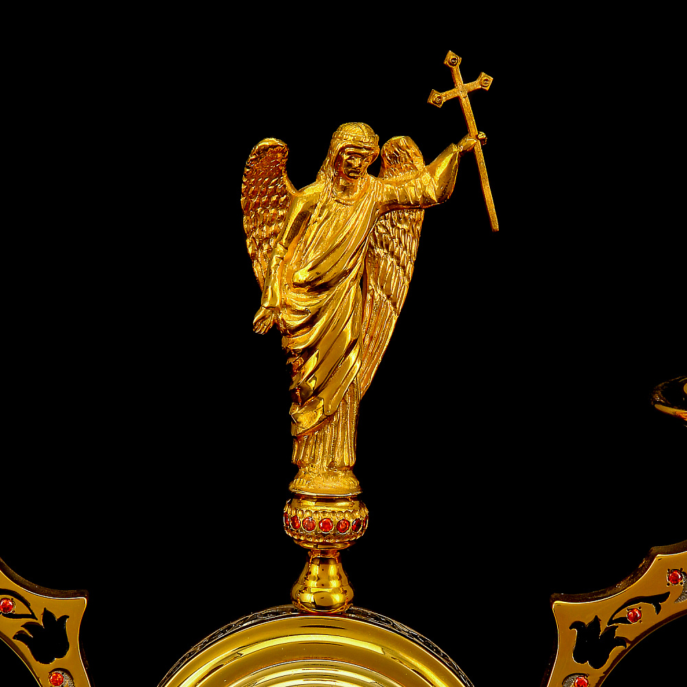 Часы-подсвечник «Архангел». Златоуст - интернет магазин Русь Велика я фото 3