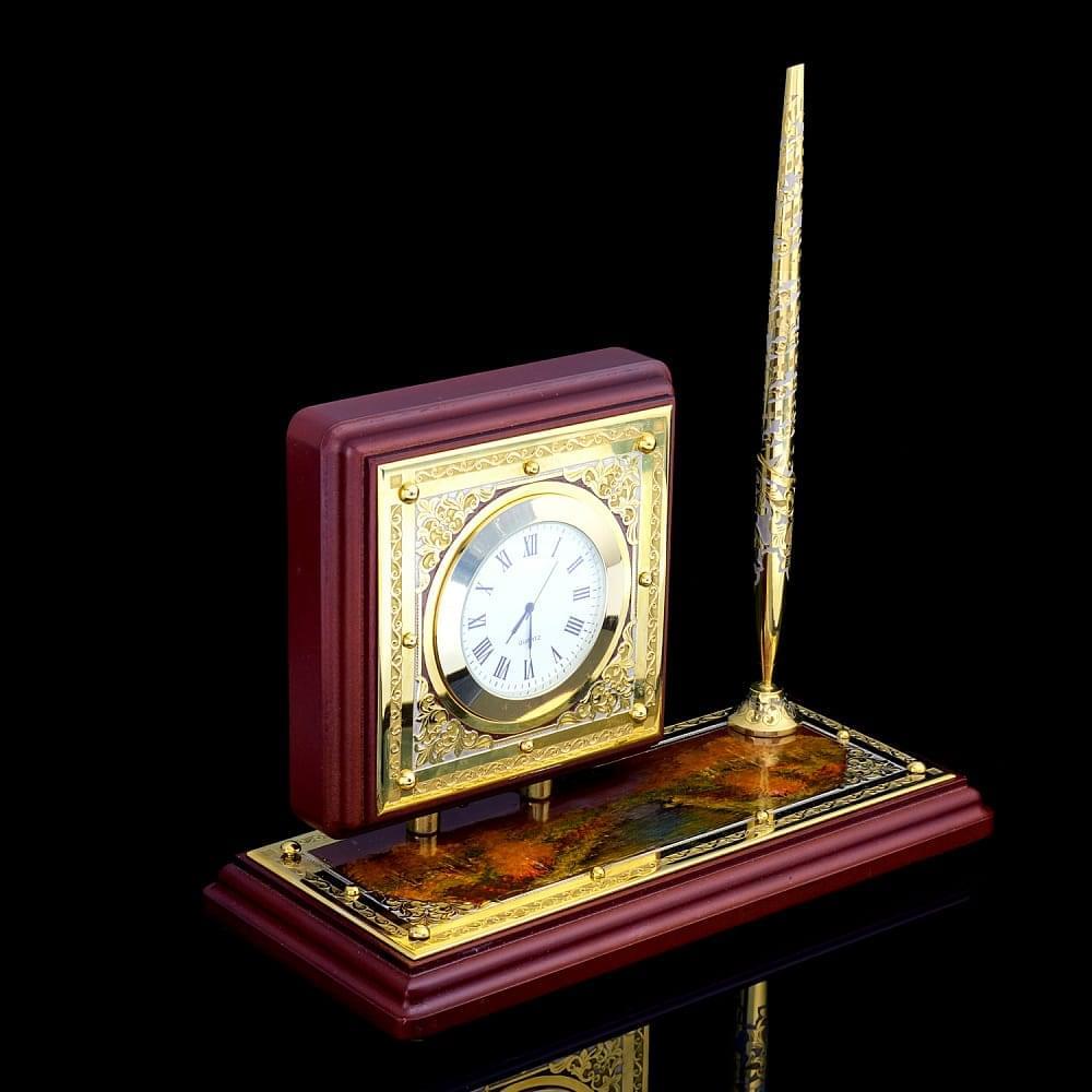 Настольные часы с ручкой. Златоуст - интернет магазин Русь Велика я фото 2