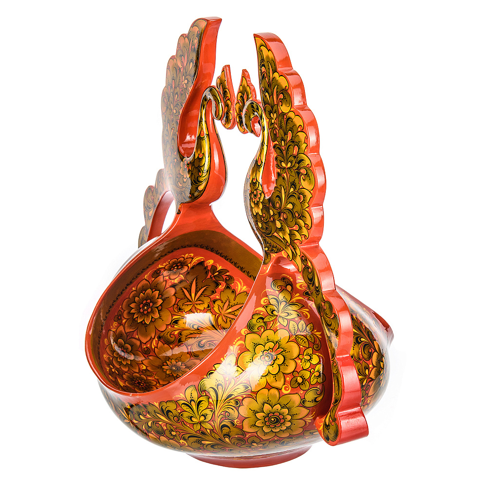 Ковш «Близнецы». Хохлома - интернет магазин Русь Велика я фото 2