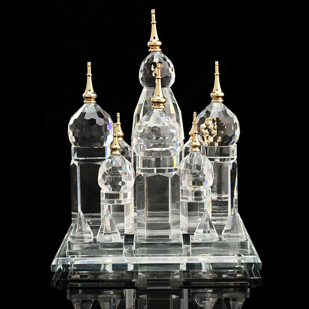 Лазерная графика. Скульптура из стекла «Храм» - интернет магазин Русь Велика я 