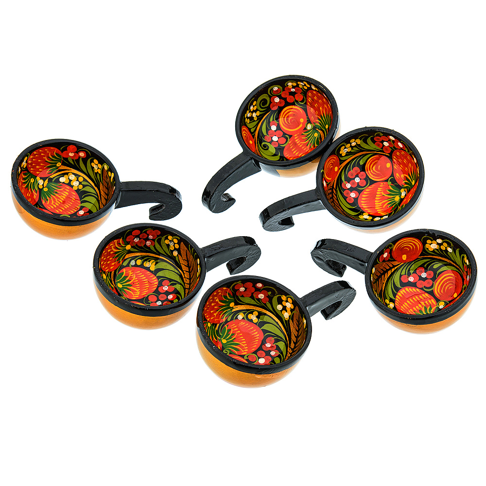 Братина с ковшиками «Лебедь». Хохлома - интернет магазин Русь Велика я фото 5