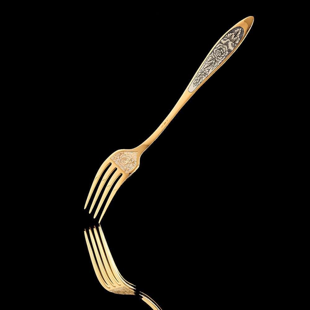 Столовый набор «Эгоист №14» на 1 персону. Серебро 925* - интернет магазин Русь Велика я фото 6