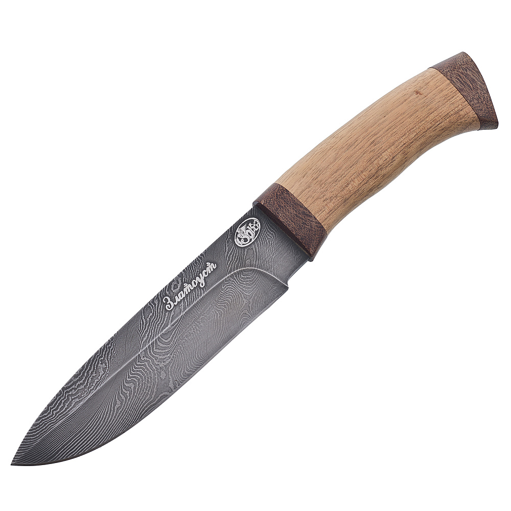 Нож сувенирный из дамасской стали «Урал». Златоуст - интернет магазин Русь Велика я фото 1