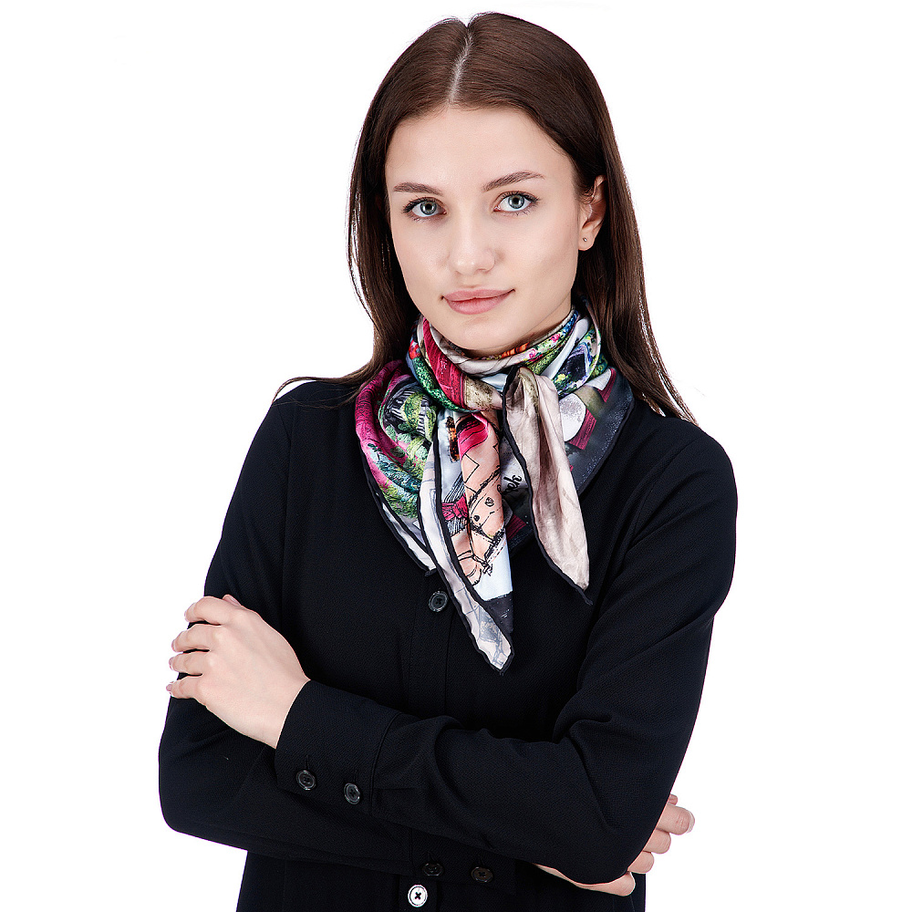 Платок шелковый 89х89 см - интернет магазин Русь Велика я фото 8