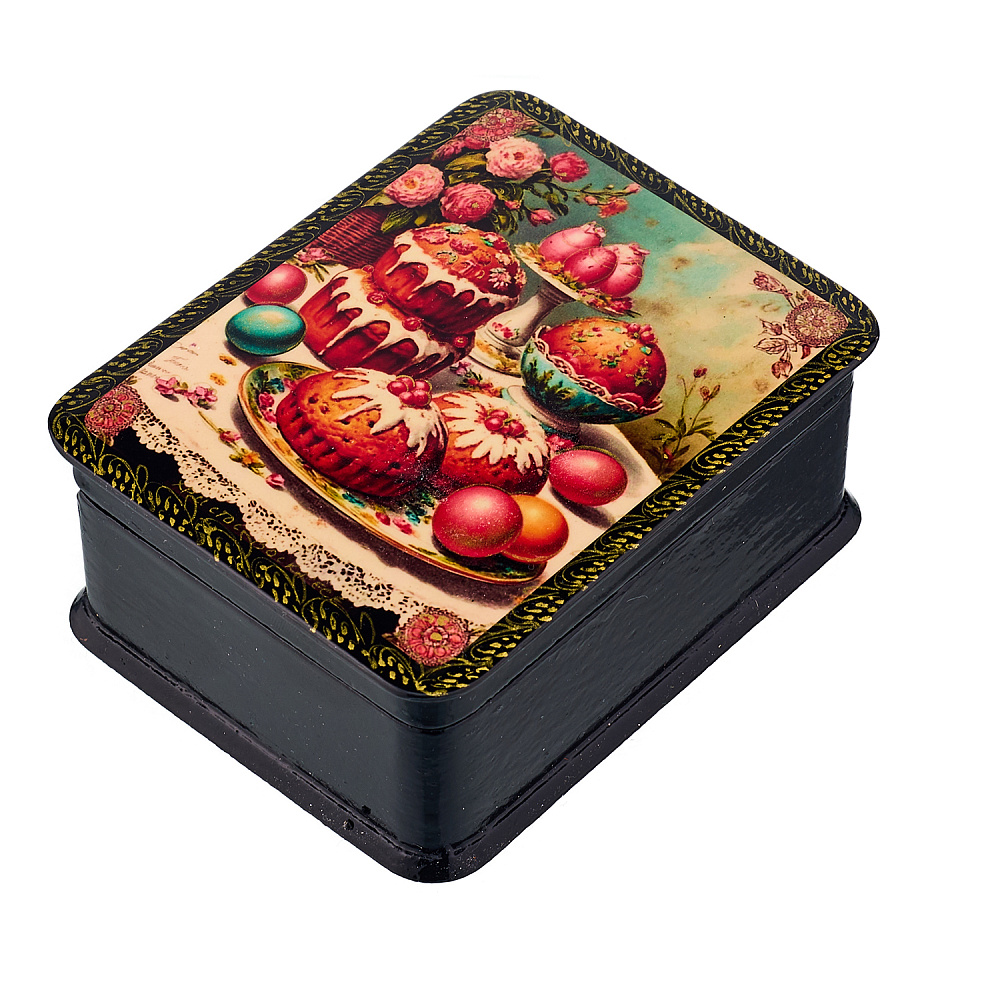 Шкатулка из папье-маше с принтом «Пасха» - интернет магазин Русь Велика я фото 1