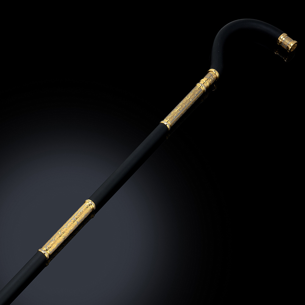 Трость с позолотой и фианитами. Златоуст - интернет магазин Русь Велика я фото 2