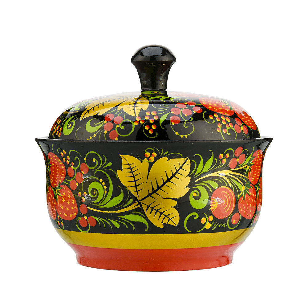 Масленка «Ягоды». Хохлома - интернет магазин Русь Велика я фото 2