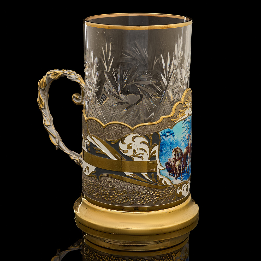 Подстаканник «Тройка». Златоуст - интернет магазин Русь Велика я фото 4