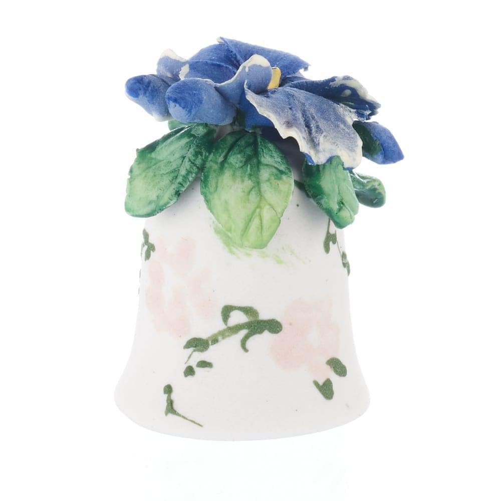 Наперсток фарфоровый «Цветы» с ручной лепкой - интернет магазин Русь Велика я фото 11