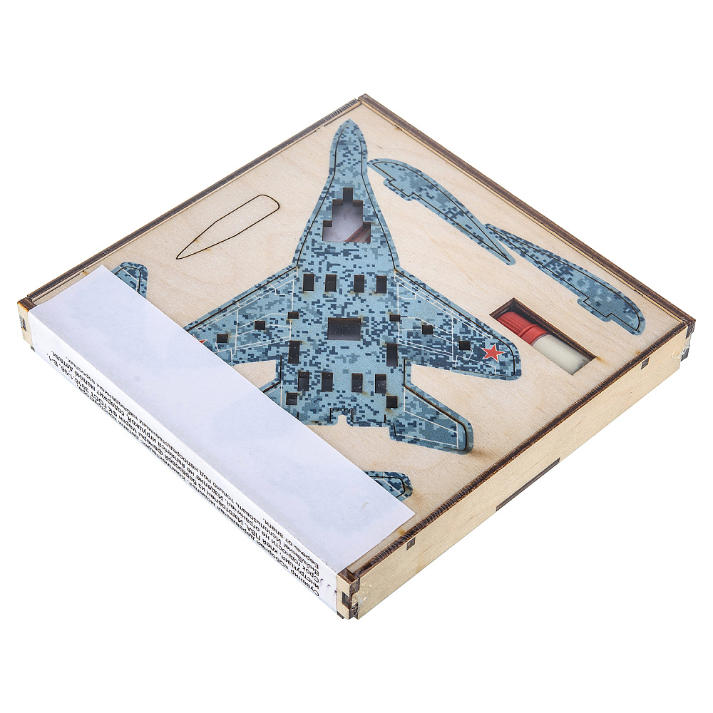 Сборная деревянная модель «Истребитель МИГ-29» - интернет магазин Русь Велика я фото 1