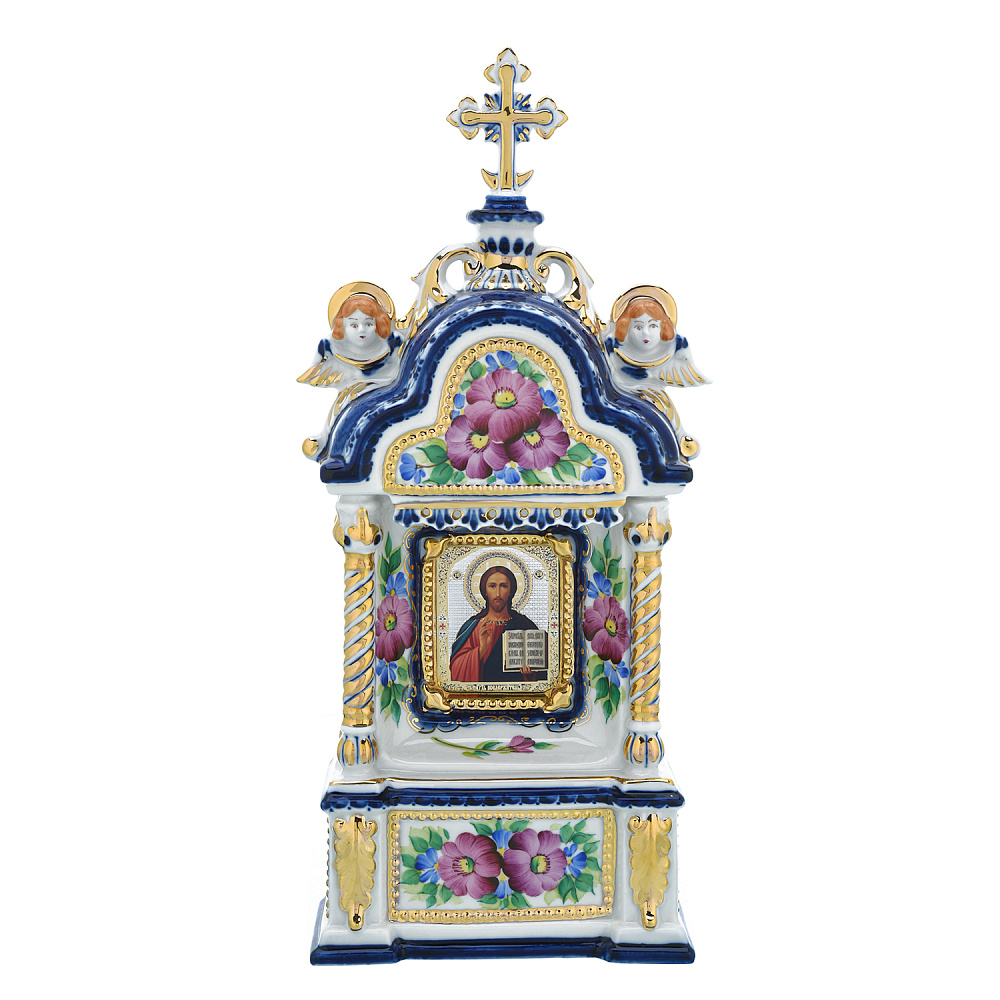 Киот настольный «Господь Вседержитель» 16х38 см - интернет магазин Русь Велика я 