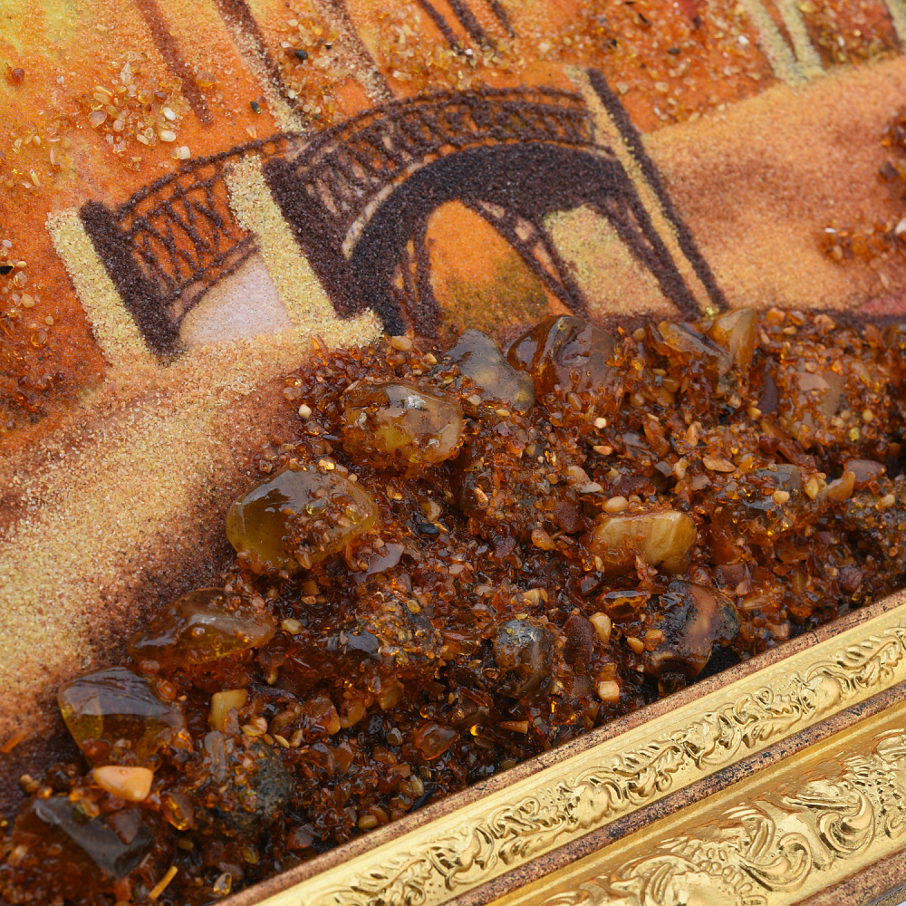 Картина янтарная «Осень» 30х40 см - интернет магазин Русь Велика я фото 2