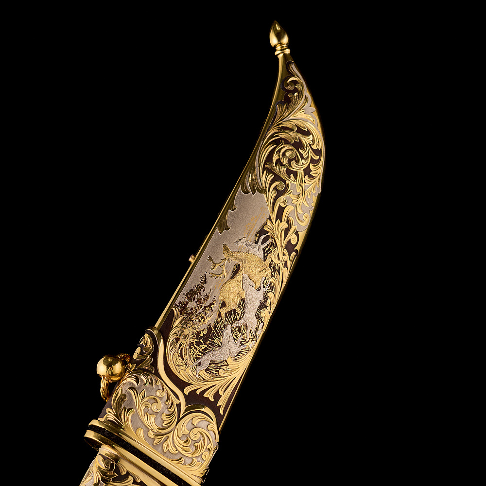 Нож сувенирный «Охота на оленя». Златоуст - интернет магазин Русь Велика я фото 7