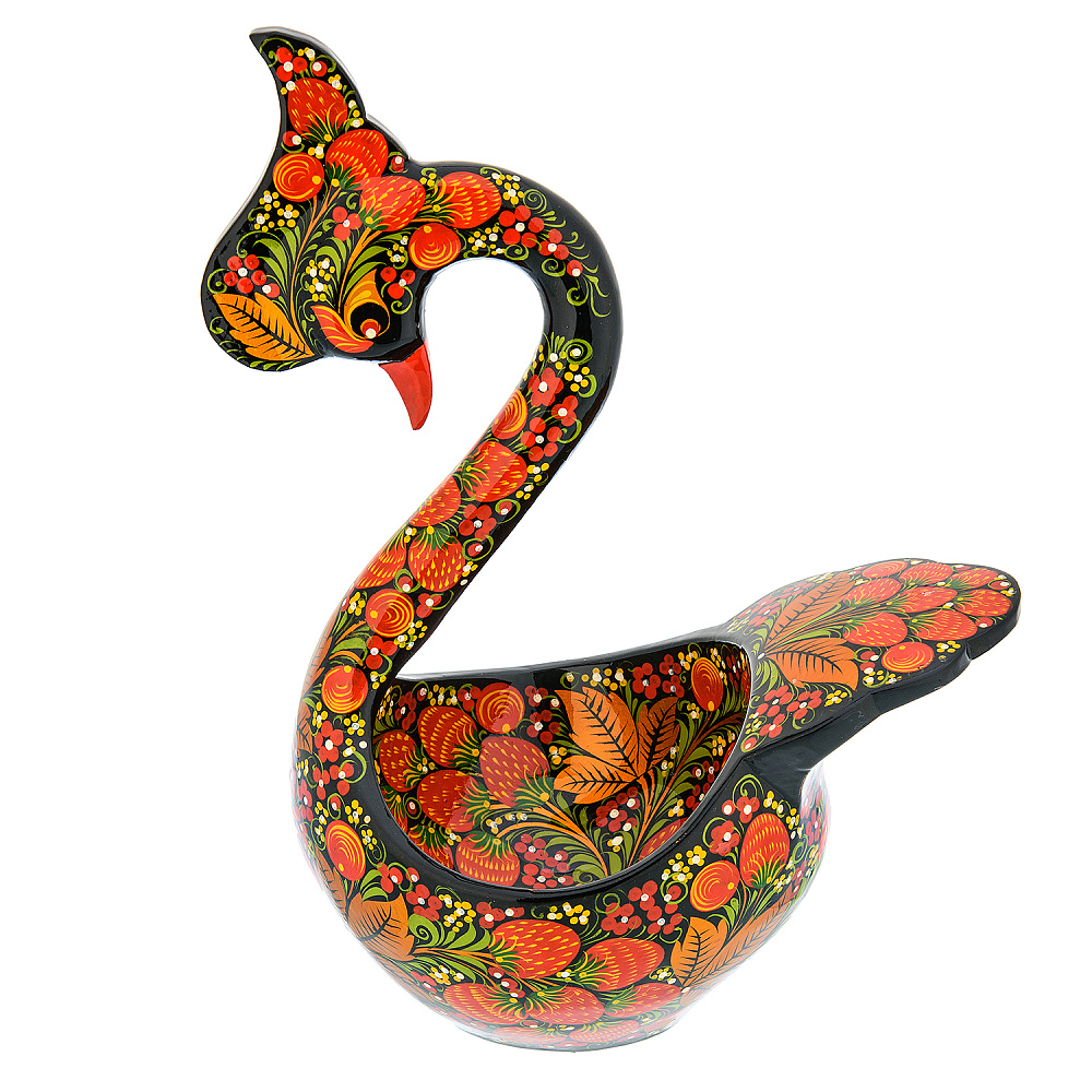 Братина с ковшиками «Лебедь». Хохлома - интернет магазин Русь Велика я фото 3