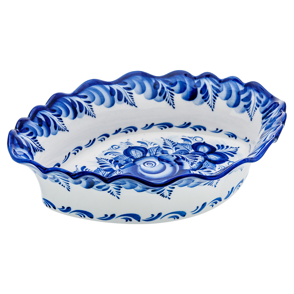 Лоток для заливного. Гжель - интернет магазин Русь Велика я 