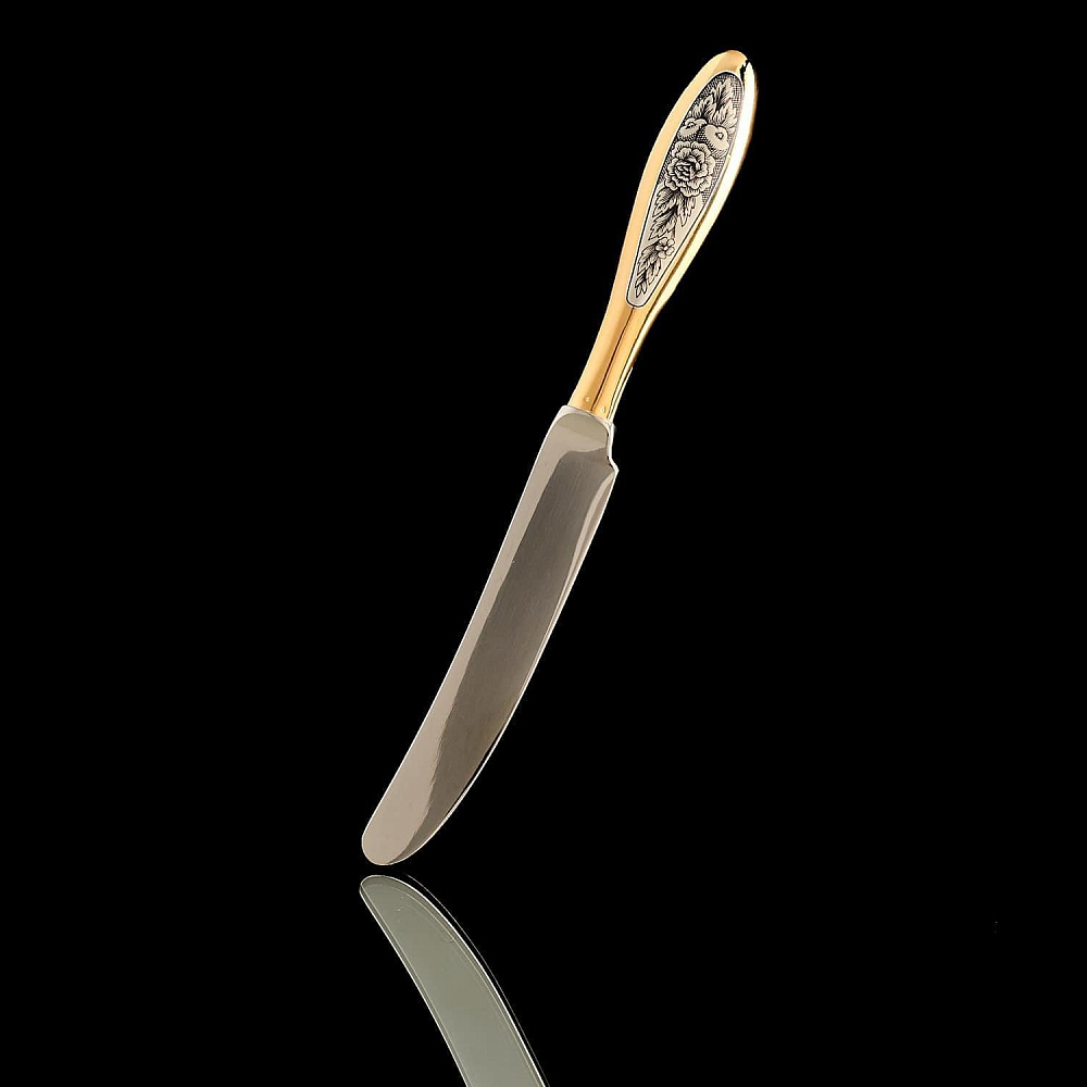 Нож столовый 100.72 гр. Серебро 925* - интернет магазин Русь Велика я 