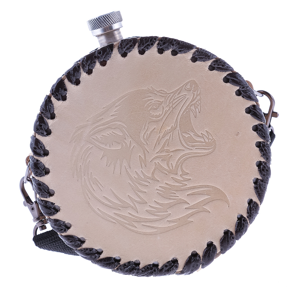 Фляга 1 л в кожаном чехле - интернет магазин Русь Велика я фото 2