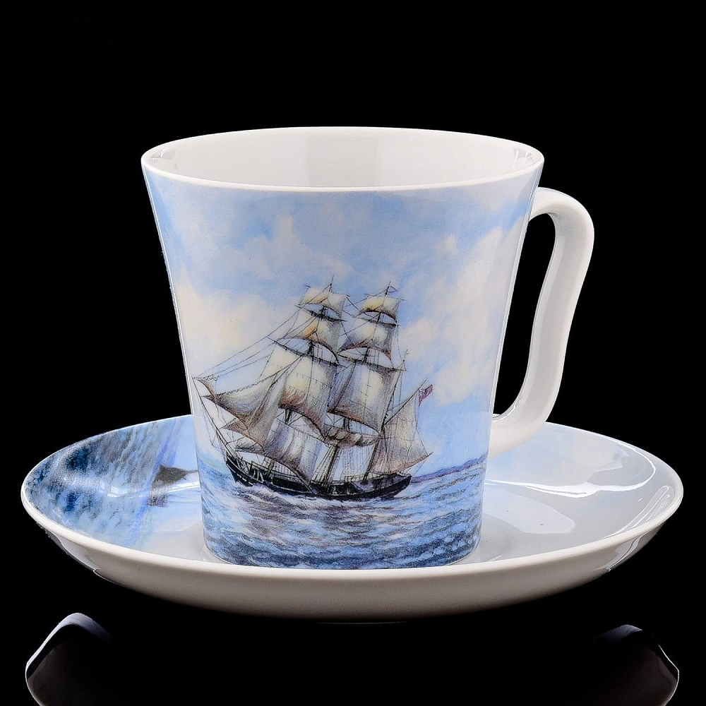 Чайная пара «Барк 2» форма «Ленинградская» ИФЗ - интернет магазин Русь Велика я 