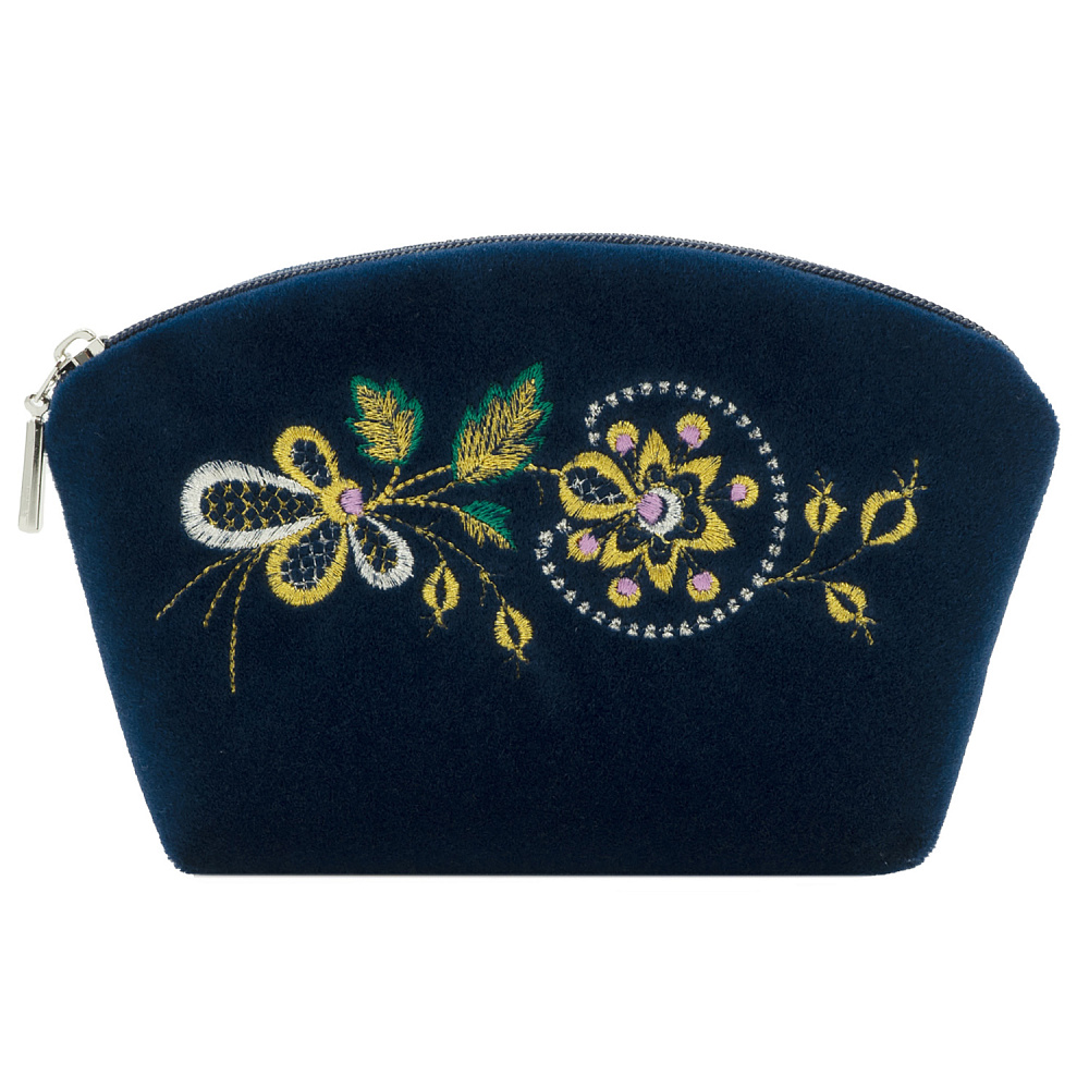 Косметичка «Заря». Темно-синяя с вышивкой - интернет магазин Русь Велика я фото 1
