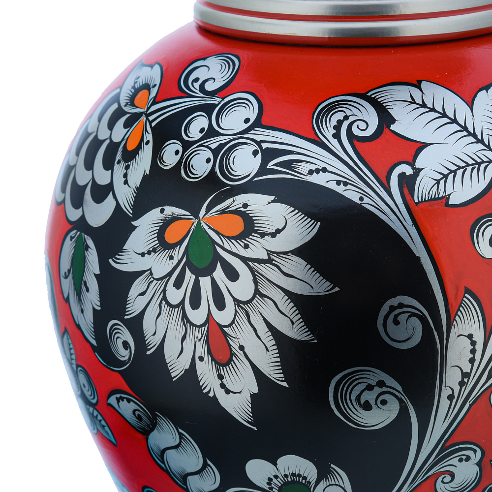 Ваза с росписью. Хохлома - интернет магазин Русь Велика я фото 2