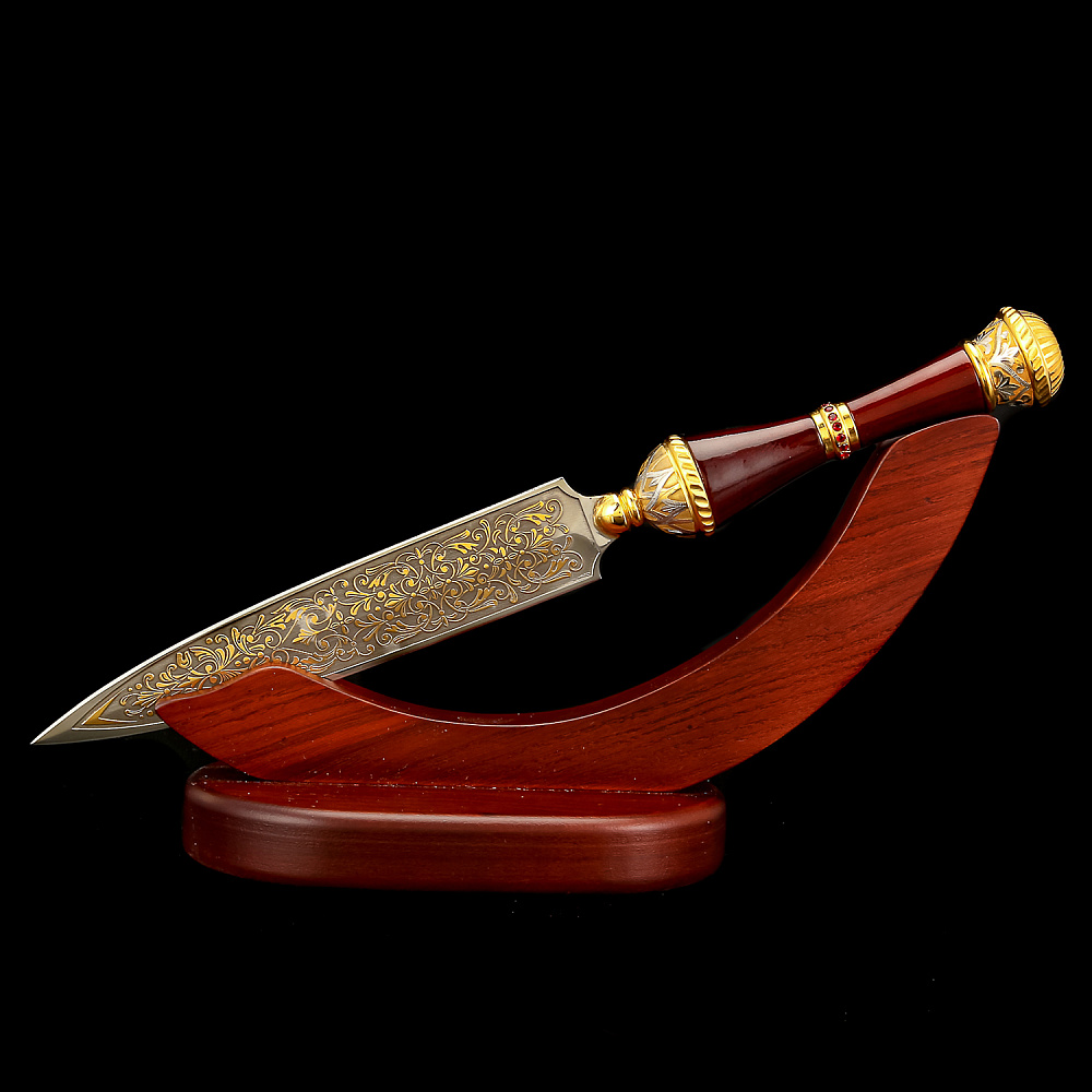 Нож для бумаг на подставке «Кабинетный». Златоуст - интернет магазин Русь Велика я 