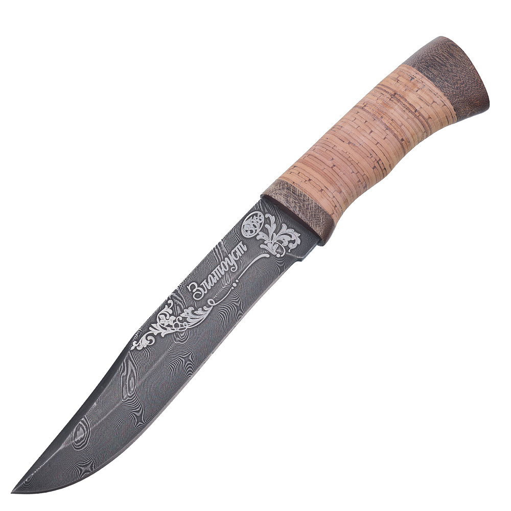 Нож сувенирный из дамасской стали. Златоуст - интернет магазин Русь Велика я фото 7