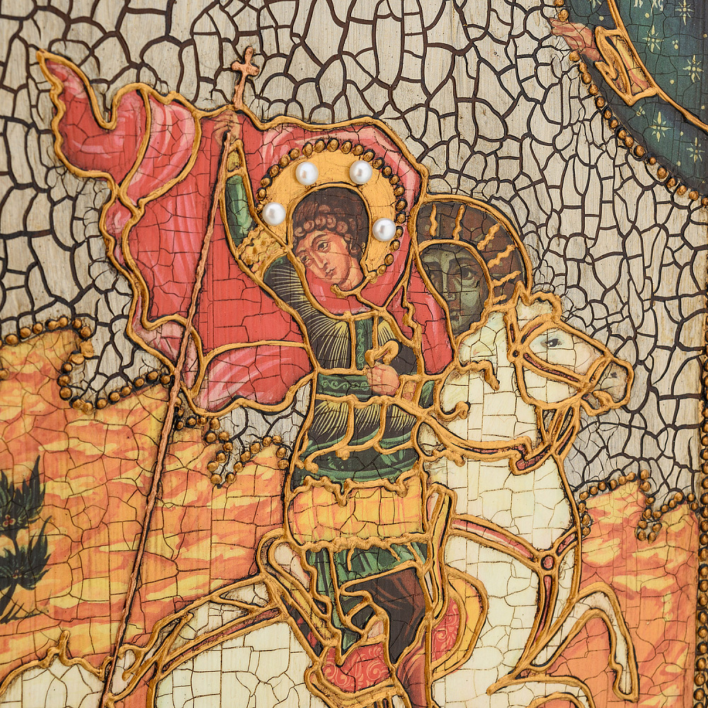 Икона «Чудо Святого Георгия о змие» 21х29 см - интернет магазин Русь Велика я фото 3